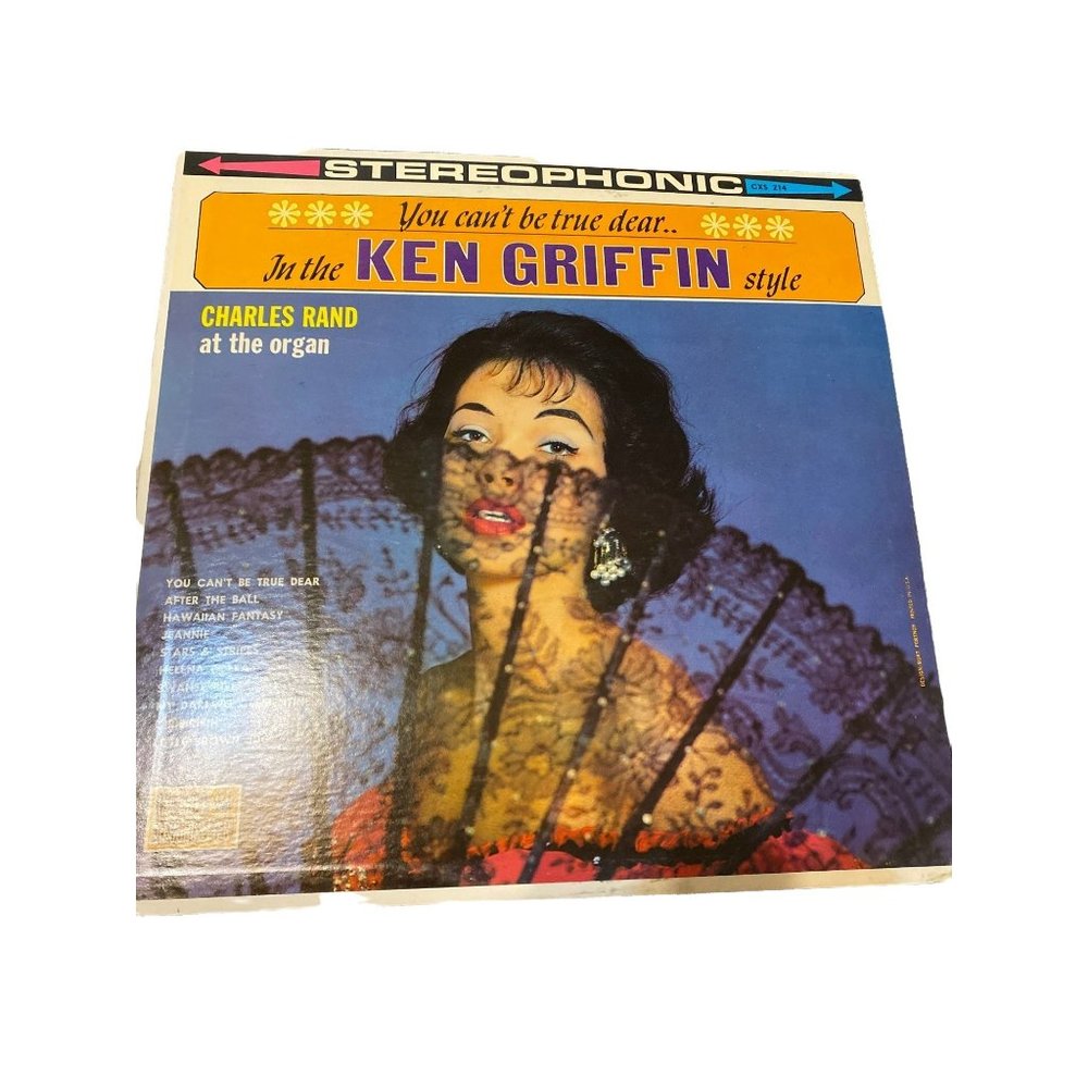 Vintage you can't be true dear Ken Griffin style Charles Rand organ vinyl record